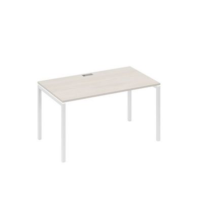 А4 Б2 024 ДШ (Дуб шамони/Белый) Стол письменный на металлокаркасе DUE
