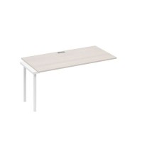 А4 Б2 025-1 ДШ (Дуб шамони/Белый) Секция стола 160 рабочей станции на каркасе DUE