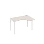 А4 Б2 032 ДШ (Дуб шамони/Белый) Стол эргономичный правый "Классика" на металлокаркасе DUE