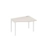 А4 Б2 052 ДШ (Дуб шамони/Белый) Стол эргономичный правый "Техно" на металлокаркасе DUE
