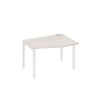 А4 Б2 062 ДШ (Дуб шамони/Белый) Стол эргономичный правый "Техно" на металлокаркасе DUE