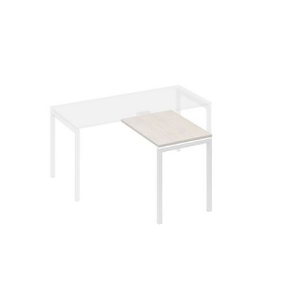 А4 Б2 071 ДШ (Дуб шамони/Белый) Брифинг-приставка с каркасом DUE