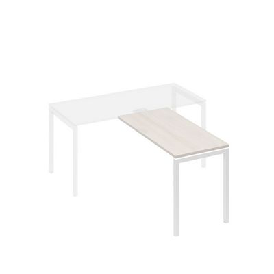 А4 Б2 072 ДШ (Дуб шамони/Белый) Брифинг-приставка с каркасом DUE