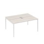 А4 Б2 172 ДШ (Дуб шамони/Белый) Рабочая станция на каркасе DUE столы 2х160