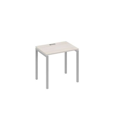 А4 С2 001 ДШ (Дуб шамони/Серый) Стол письменный на металлокаркасе DUE