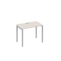 А4 С2 002 ДШ (Дуб шамони/Серый) Стол письменный на металлокаркасе DUE