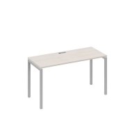 А4 С2 004 ДШ (Дуб шамони/Серый) Стол письменный на металлокаркасе DUE