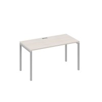 А4 С2 014 ДШ (Дуб шамони/Серый) Стол письменный на металлокаркасе DUE