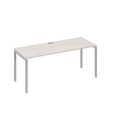 А4 С2 016 ДШ (Дуб шамони/Серый) Стол письменный на металлокаркасе DUE