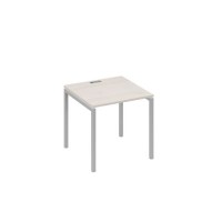 А4 С2 021 ДШ (Дуб шамони/Серый) Стол письменный на металлокаркасе DUE