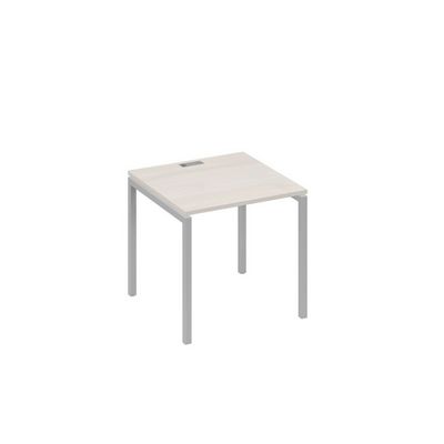 А4 С2 021 ДШ (Дуб шамони/Серый) Стол письменный на металлокаркасе DUE