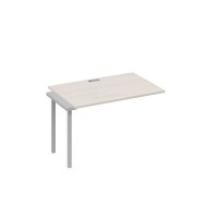 А4 С2 022-1 ДШ (Дуб шамони/Серый) Секция стола 100 рабочей станции на каркасе DUE