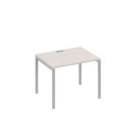 А4 С2 022 ДШ (Дуб шамони/Серый) Стол письменный на металлокаркасе DUE