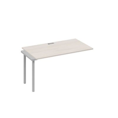 А4 С2 024-1 ДШ (Дуб шамони/Серый) Секция стола 140 рабочей станции на каркасе DUE