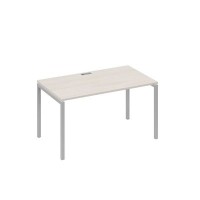 А4 С2 024 ДШ (Дуб шамони/Серый) Стол письменный на металлокаркасе DUE