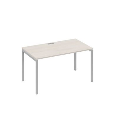 А4 С2 024 ДШ (Дуб шамони/Серый) Стол письменный на металлокаркасе DUE