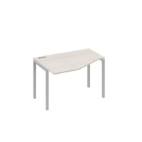 А4 С2 051 ДШ (Дуб шамони/Серый) Стол эргономичный левый "Техно" на металлокаркасе DUE