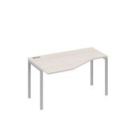 А4 С2 053 ДШ (Дуб шамони/Серый) Стол эргономичный левый "Техно" на металлокаркасе DUE
