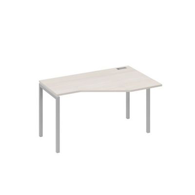 А4 С2 054 ДШ (Дуб шамони/Серый) Стол эргономичный правый "Техно" на металлокаркасе DUE