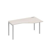 А4 С2 056 ДШ (Дуб шамони/Серый) Стол эргономичный правый "Техно" на металлокаркасе DUE