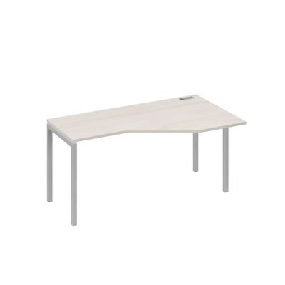 А4 С2 056 ДШ (Дуб шамони/Серый) Стол эргономичный правый "Техно" на металлокаркасе DUE