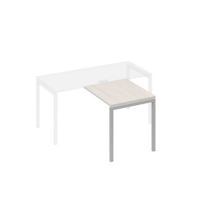 А4 С2 073 ДШ (Дуб шамони/Серый) Брифинг-приставка с каркасом DUE