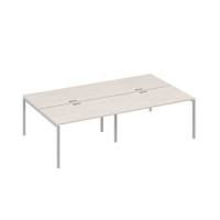 А4 С2 177-2 ДШ (Дуб шамони/Серый) Рабочая станция металлокаркас DUE 4х140