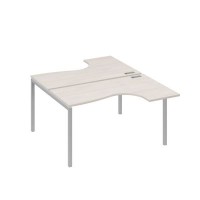 А4 С2 181 ДШ (Дуб шамони/Серый) Рабочая станция опоры DUE столы 2х140 Классика