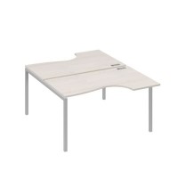 А4 С2 184 ДШ (Дуб шамони/Серый) Рабочая станция опоры DUE столы 2х140 Классика