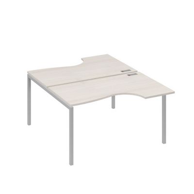 А4 С2 184 ДШ (Дуб шамони/Серый) Рабочая станция опоры DUE столы 2х140 Классика