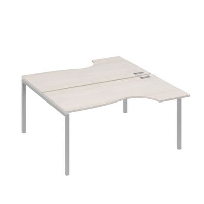 А4 С2 185 ДШ (Дуб шамони/Серый) Рабочая станция опоры DUE столы 2х160 Классика