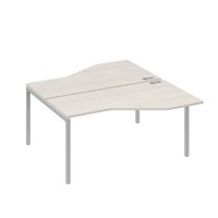 А4 С2 188 ДШ (Дуб шамони/Серый) Рабочая станция опоры DUE со столами Техно 2х160