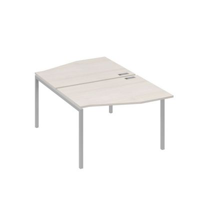 А4 С2 189 ДШ (Дуб шамони/Серый) Рабочая станция каркас DUE столы 2х120 Техно