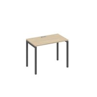 А4 А2 002 ДК (Дуб скандинавский/Антрацит) Стол письменный на металлокаркасе DUE