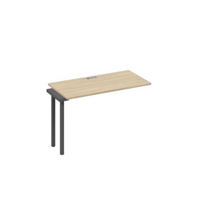 А4 А2 003-1 ДК (Дуб скандинавский/Антрацит) Секция стола 120 рабочей станции на каркасе DUE
