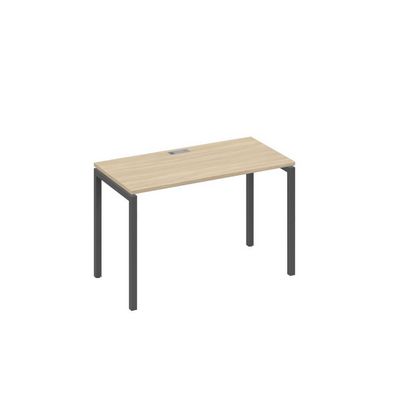 А4 А2 003 ДК (Дуб скандинавский/Антрацит) Стол письменный на металлокаркасе DUE
