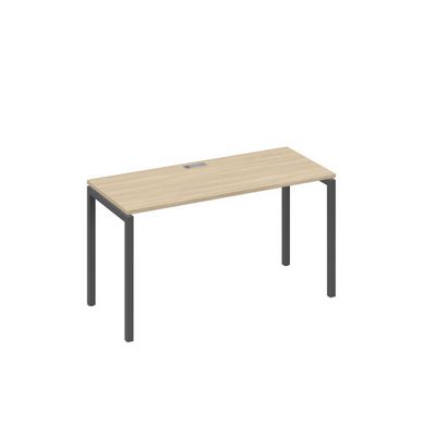 А4 А2 004 ДК (Дуб скандинавский/Антрацит) Стол письменный на металлокаркасе DUE
