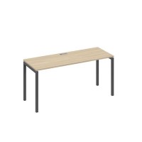 А4 А2 005 ДК (Дуб скандинавский/Антрацит) Стол письменный на металлокаркасе DUE