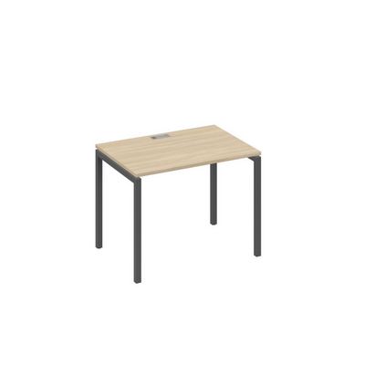 А4 А2 012 ДК (Дуб скандинавский/Антрацит) Стол письменный на металлокаркасе DUE