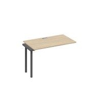 А4 А2 013-1 ДК (Дуб скандинавский/Антрацит) Секция стола 120 рабочей станции на каркасе DUE