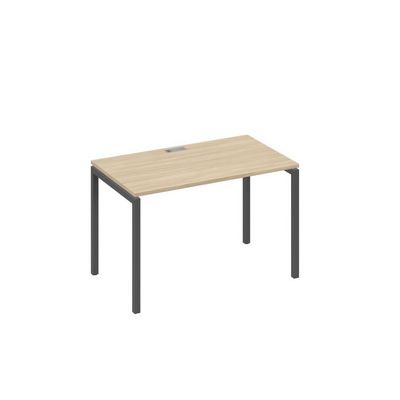 А4 А2 013 ДК (Дуб скандинавский/Антрацит) Стол письменный на металлокаркасе DUE