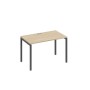 А4 А2 013 ДК (Дуб скандинавский/Антрацит) Стол письменный на металлокаркасе DUE