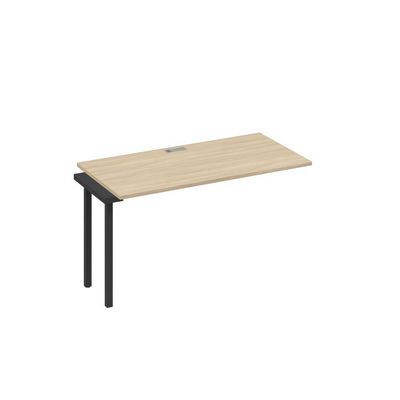 А4 А2 014-1 ДК (Дуб скандинавский/Антрацит) Секция стола 140 рабочей станции на каркасе DUE