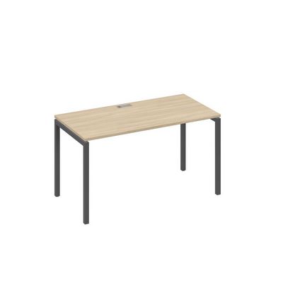 А4 А2 014 ДК (Дуб скандинавский/Антрацит) Стол письменный на металлокаркасе DUE