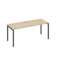 А4 А2 016 ДК (Дуб скандинавский/Антрацит) Стол письменный на металлокаркасе DUE
