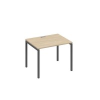 А4 А2 022 ДК (Дуб скандинавский/Антрацит) Стол письменный на металлокаркасе DUE