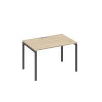 А4 А2 023 ДК (Дуб скандинавский/Антрацит) Стол письменный на металлокаркасе DUE