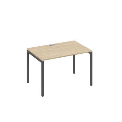 А4 А2 023 ДК (Дуб скандинавский/Антрацит) Стол письменный на металлокаркасе DUE