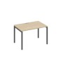 А4 А2 023 ДК (Дуб скандинавский/Антрацит) Стол письменный на металлокаркасе DUE