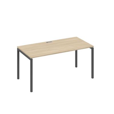 А4 А2 025 ДК (Дуб скандинавский/Антрацит) Стол письменный на металлокаркасе DUE